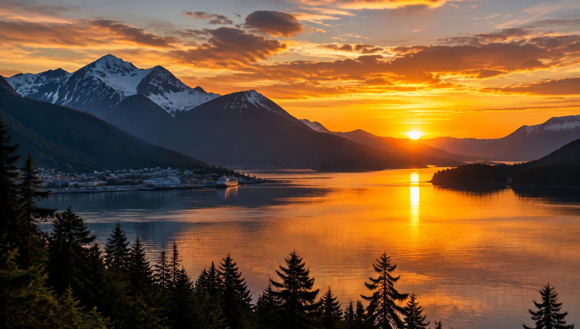 Sunset in Juneau