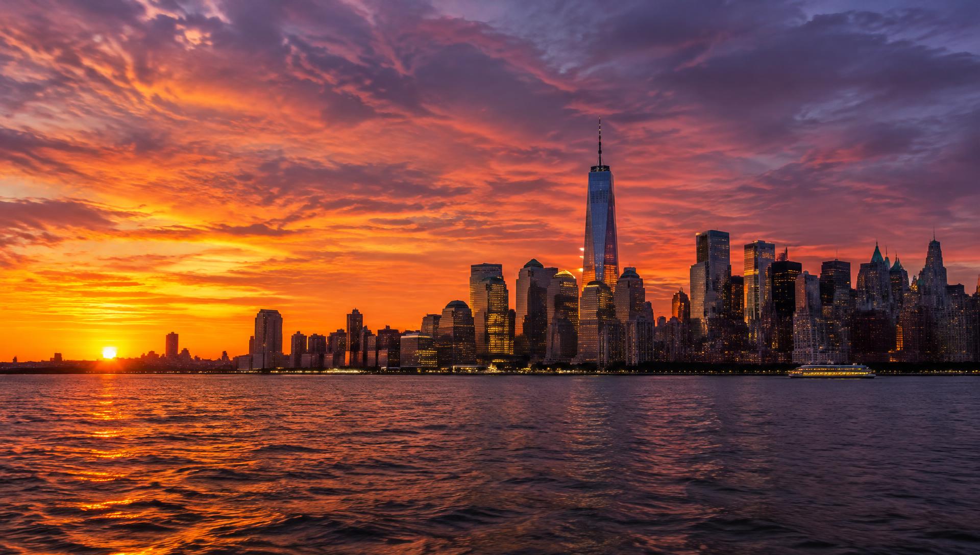 Sunset in New York