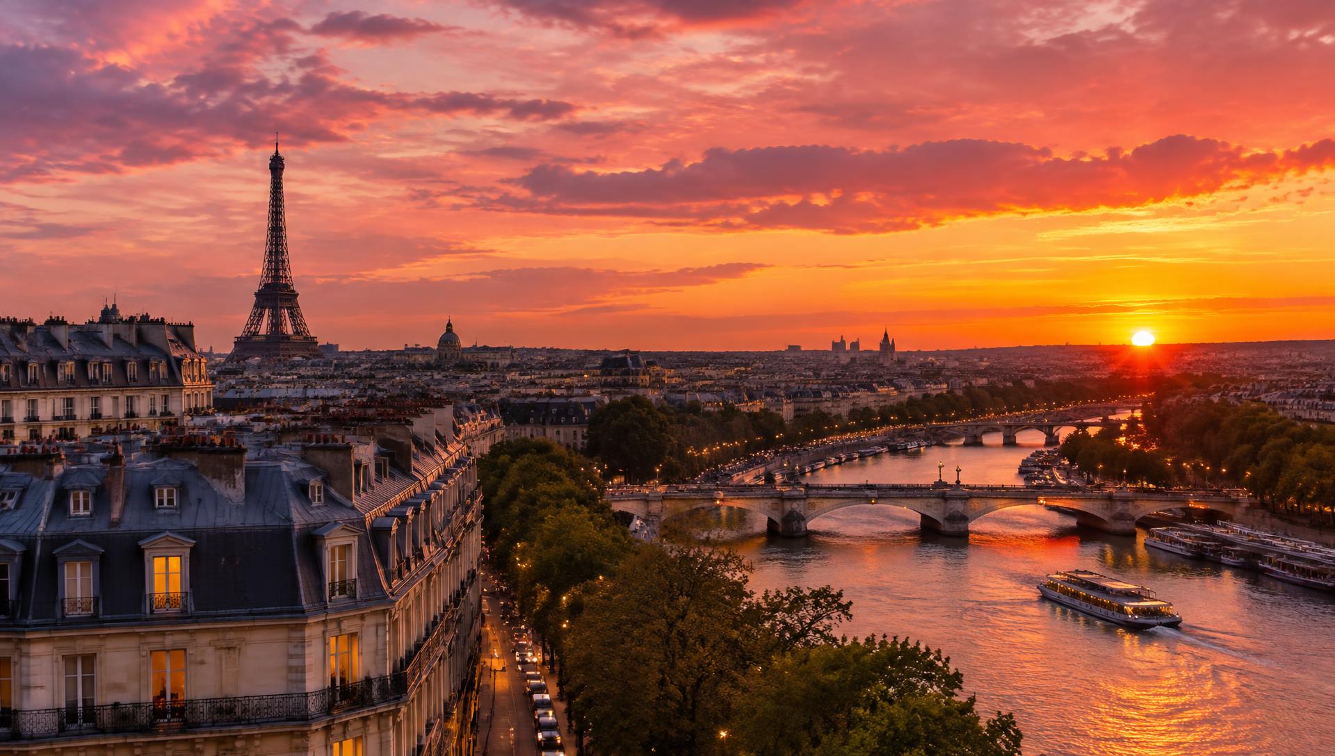 Sunset in Paris