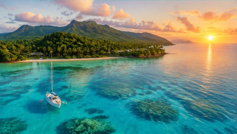 Sunrise in Fiji