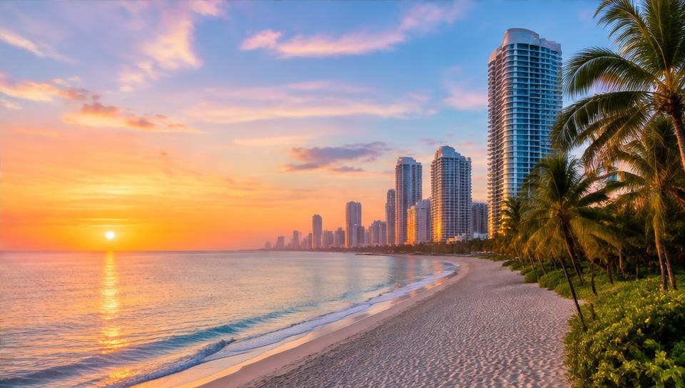 Sunrise in Miami, Sunny Isles Beach