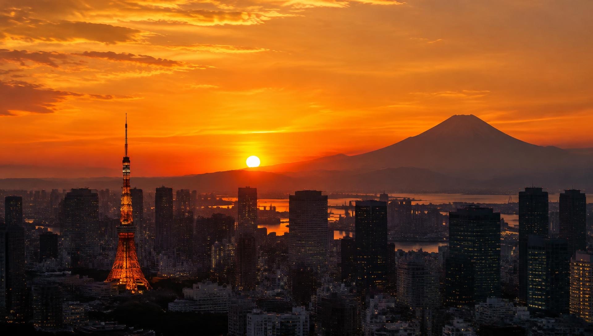 Sunset in Tokyo